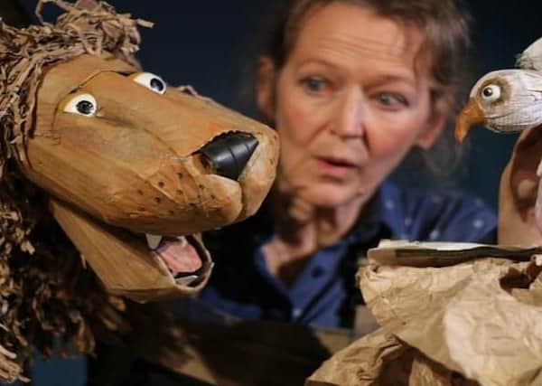 Characters that are part of Lempen Puppets from their current show 'Cardboard Carnival'