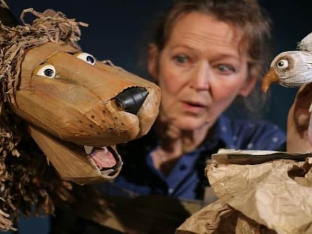 Characters that are part of Lempen Puppets from their current show 'Cardboard Carnival'