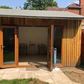 The 'cosy cabin' at Ashdene Care Home.