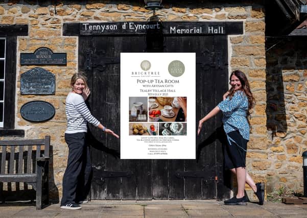 Sarah Lamballe, left, and Sarah Brown are ready to welcome you to their pop-up tea room