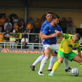 Jake Wright (snr) in action against Norwich. Photo: Oliver Atkin