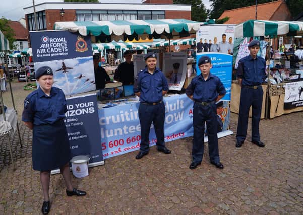 Air Cadets on their stall at Market Rasen EMN-210726-081634001