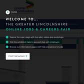 Greater Lincolnshire Local Enterprise Partnership’s virtual jobs fair.