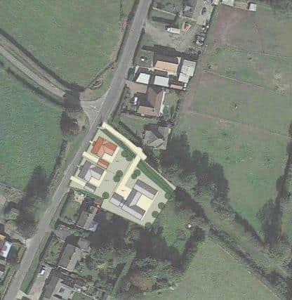 The site of the proposed development.