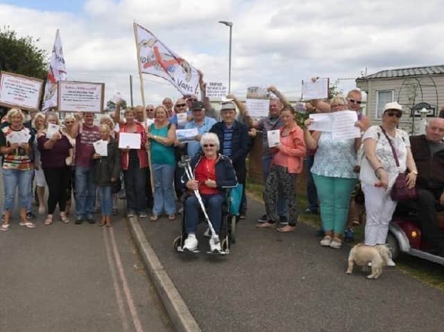 Caravanners at the Kingfisher Caravan Park in Ingoldmells have been fighting to stay on site for two years and are now taking ELDC to court.