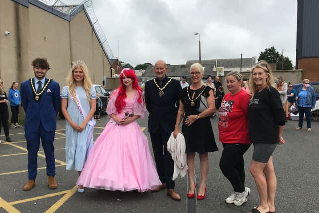 Special guests at the official opening of Skegness Cheer and Dance Academy.