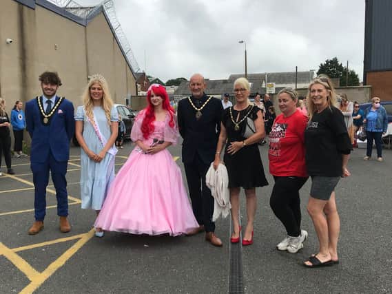 Special guests at the official opening of Skegness Cheer and Dance Academy.