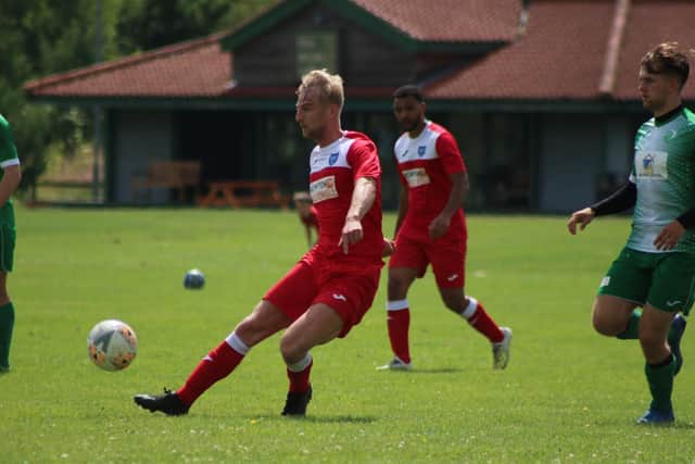 Lee Beeson in pre-season action for Town. Photo: Oliver Atkin