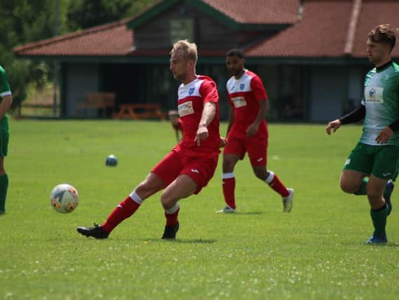 Lee Beeson in pre-season action for Town. Photo: Oliver Atkin