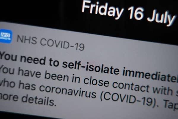 Thousands of people in North East Lincolnshire were contacted by the NHS Covid-19 app and told to isolate in the latest week.