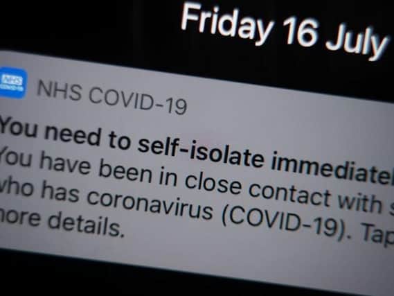 Thousands of people in North East Lincolnshire were contacted by the NHS Covid-19 app and told to isolate in the latest week.