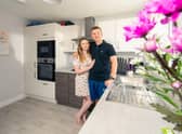 Sam and Saffron in their home at The Quadrant.
