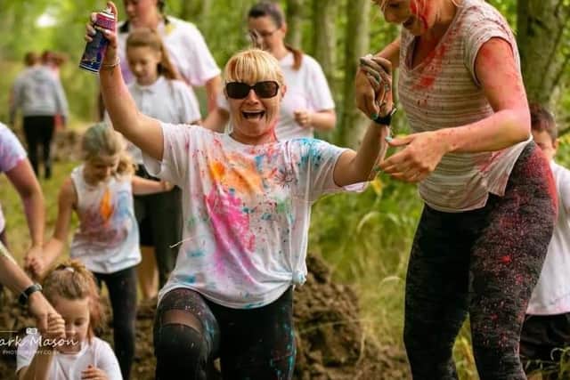 A colour run is part of the fun at the first ever East Coast Fitness Festival at Skegness Showground.