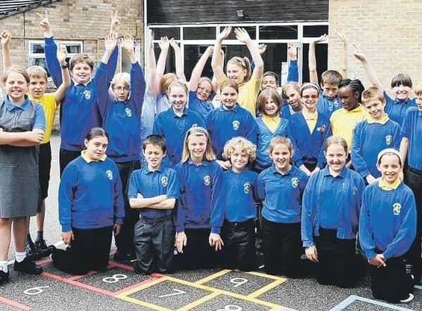 Some of the Year Six leavers at Our Lady of Good Counsel RC Primary School, Sleaford, 10 years ago.