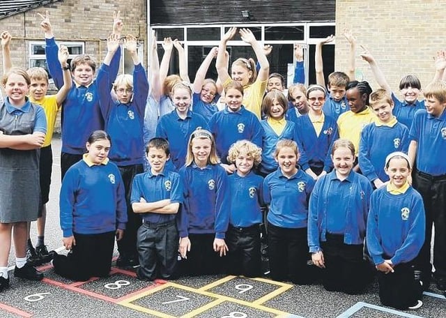 Some of the Year Six leavers at Our Lady of Good Counsel RC Primary School, Sleaford, 10 years ago.