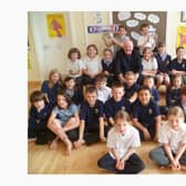 St Helena's Primary School 10 years ago, before the break for the summer holidays.