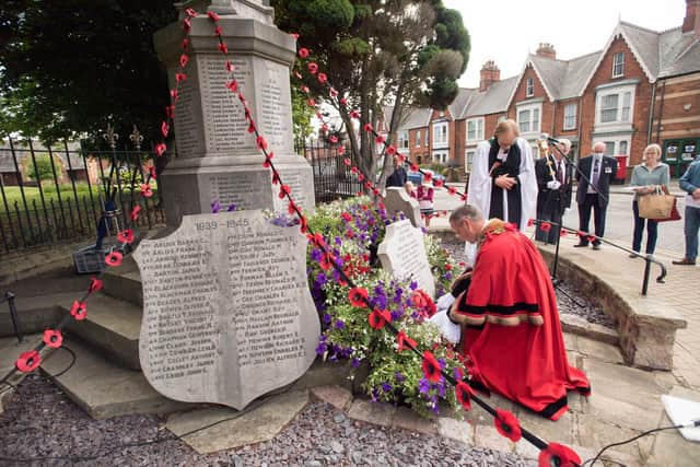Centenary of the unveiling of Louth War Memorial. (Photo: John Aron)