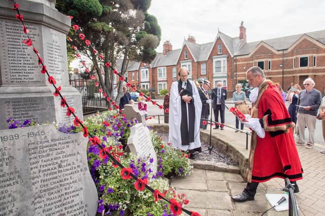 Centenary of the unveiling of Louth War Memorial. (Photo: John Aron)