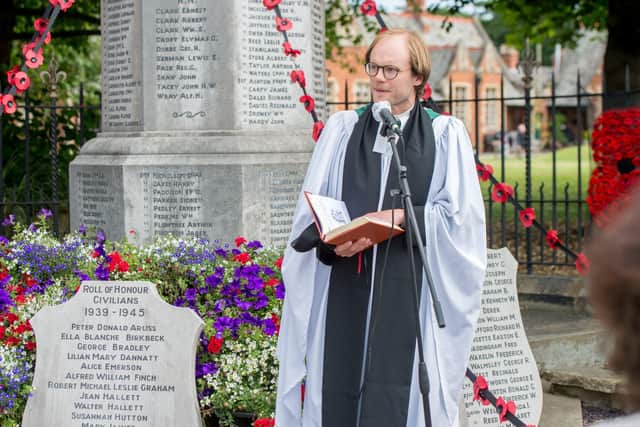 Centenary of the unveiling of Louth War Memorial. (Photo: John Aron)