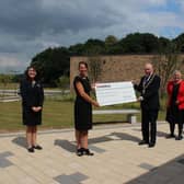 (L to R) Deborah Balsdon - Manager of Lea Fields Crematorium, Emily Aitken - Charity Fundraising and Campaigns Lead, St Andrews Hospice, Cllr Steve England - Chairman of WLDC, Cllr Anne Welburn - Deputy Chair of WLDC and Karen Smith - Senior Crematorium Officer