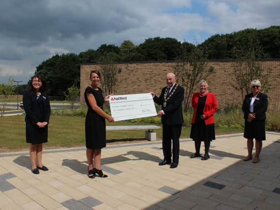 (L to R) Deborah Balsdon - Manager of Lea Fields Crematorium, Emily Aitken - Charity Fundraising and Campaigns Lead, St Andrews Hospice, Cllr Steve England - Chairman of WLDC, Cllr Anne Welburn - Deputy Chair of WLDC and Karen Smith - Senior Crematorium Officer