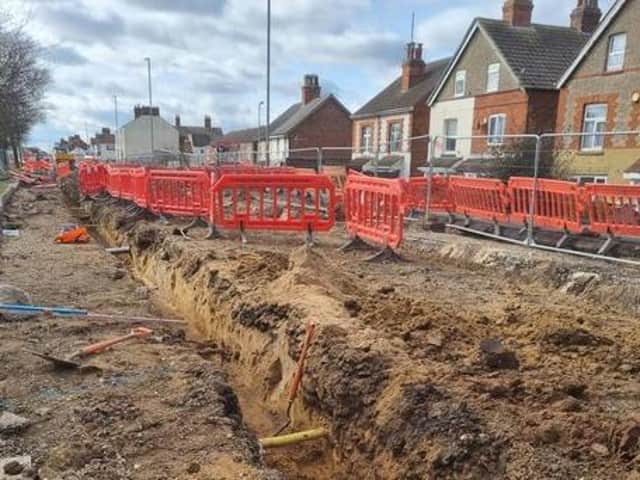 Roadworks will resume along Roman Bank in Skegness in late September.