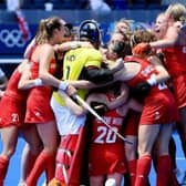 Team GB celebrate.