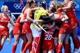 Team GB celebrate.