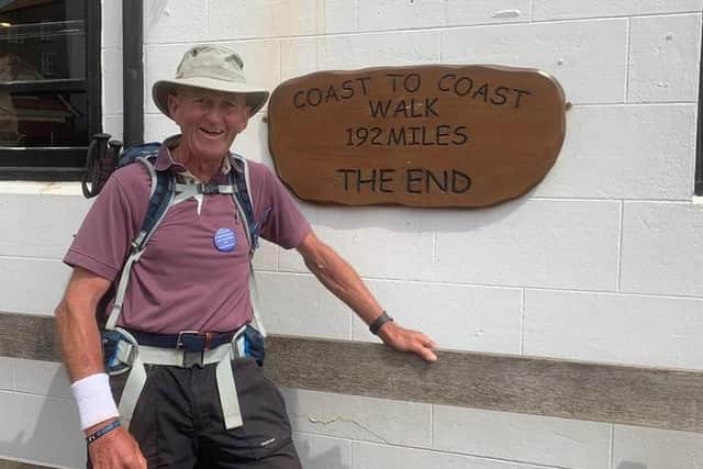 David Day has completed a coast to coast walk - 192 miles in 12 days EMN-210908-172823001