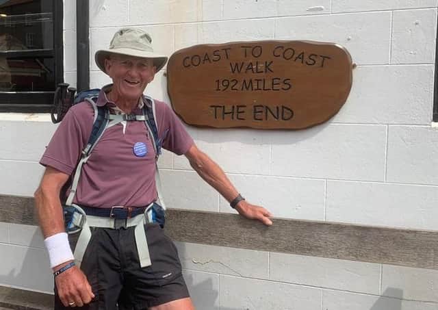 David Day has completed a coast to coast walk - 192 miles in 12 days EMN-210908-172823001