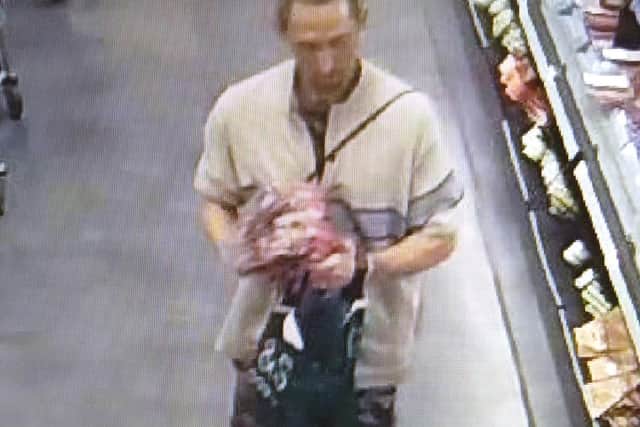 Police would like to speak to this man following a theft at Marks and Spencer in Skegness.