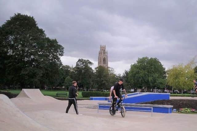 A new skatepark opening in Boston Central Park in September last year.