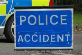 The A17 was closed at Fulbeck after two motorists suffered minor injuries in a collision.