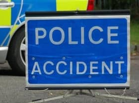 The A17 was closed at Fulbeck after two motorists suffered minor injuries in a collision.