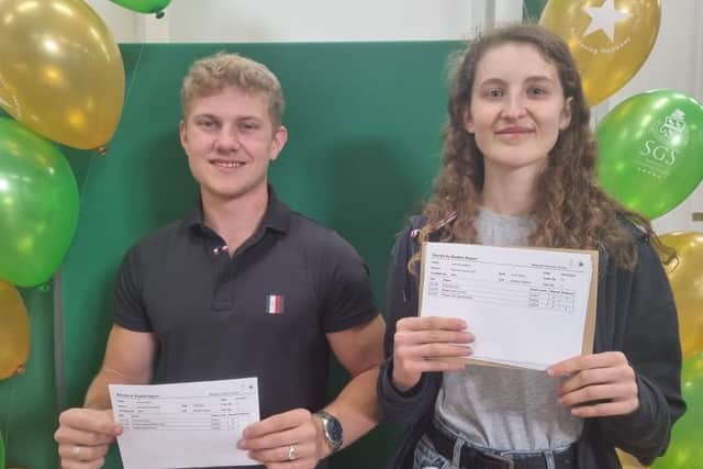 Star students - Louis Farrell and Jasmine Adams.