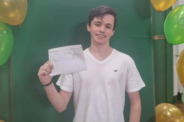 George Farrell, 18, is on his way to the Royal Veterinary College in London after his A-Level success.