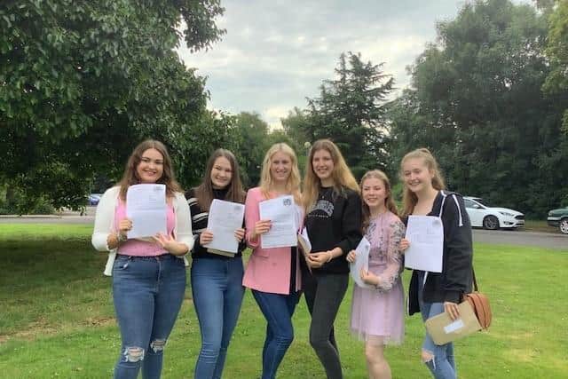 Sixth form students at Boston High School were among those celebrating today as A-Level results were released.