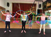 Circus skills workshops ongoing at Leadenham Village Hall with Circus Starlight. EMN-210813-162707001