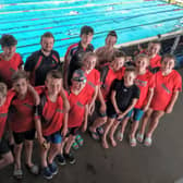 Youngsters competing for Deepings Swimming Club at a recent meeting in Sheffield.
