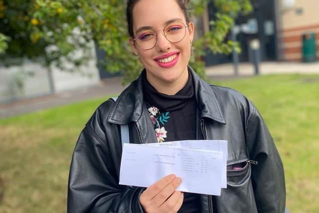 Rheanna Arbon celebrates her results