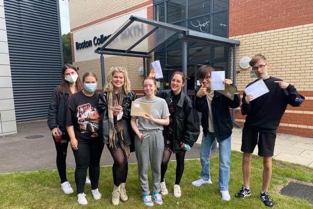Boston College students celebrate A-level results