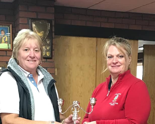 Pictured are Rachel Jones and Lady Captain Mag’s McArthur.