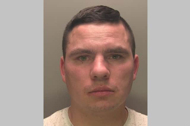 Haroldas Bugaila has been sentenced to 23 years in prison for the murder of his 11-week-old baby boy who suffered a severe brain injury at his hands. Picture: Lincolnshire Police. EMN-211108-152304001