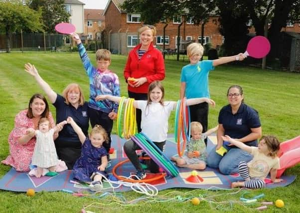 RAF Cranwell married quarters landlord, Annington, took part in an Armed Forces Playday to get youngsters playing outside. EMN-210813-165434001