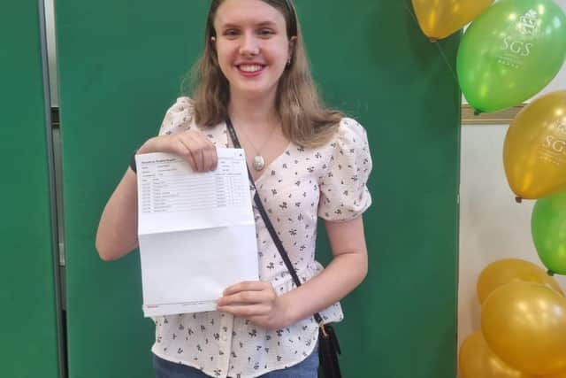 Eloise Blakey - proud of her achievement.