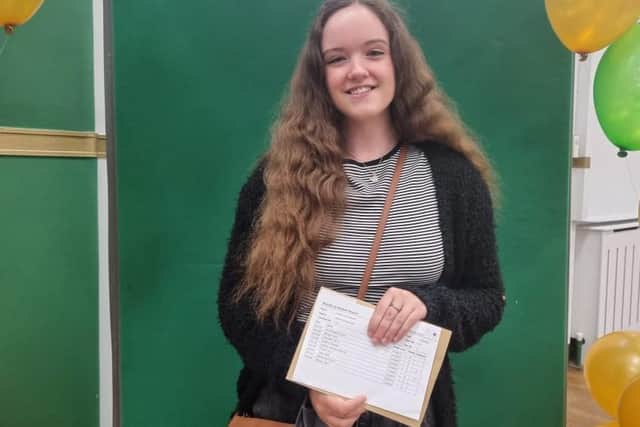 Grace Lewis-Bettison looking forward to sixth form.
