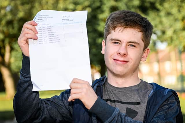 Samuel Gillingwater happy with his results.
