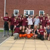 Skegness Grammar School students returning home 10 years ago.