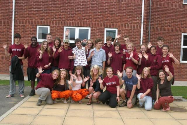Skegness Grammar School students returning home 10 years ago.