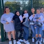 Skegness Academy students celebrate their GCSE results.